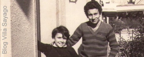 Sergio y yo ( con mucho mas pelo que ahora ), en el año 72.
